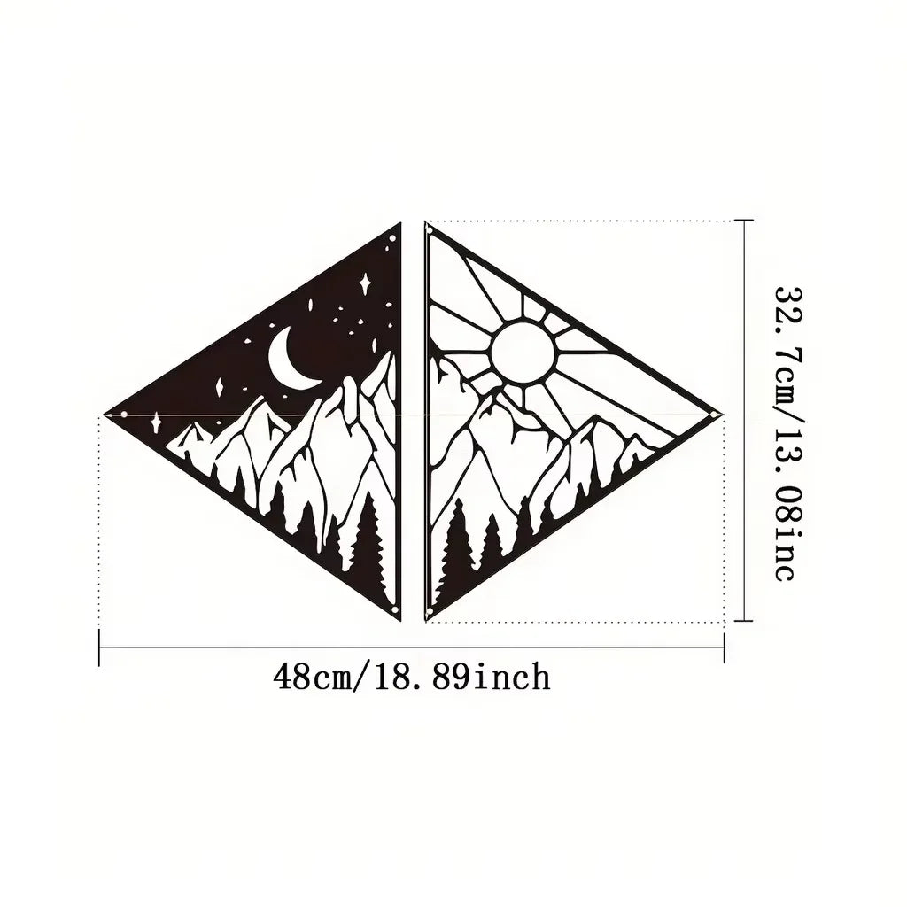 Mountain Landscape Metal Wall Art - Home Decor