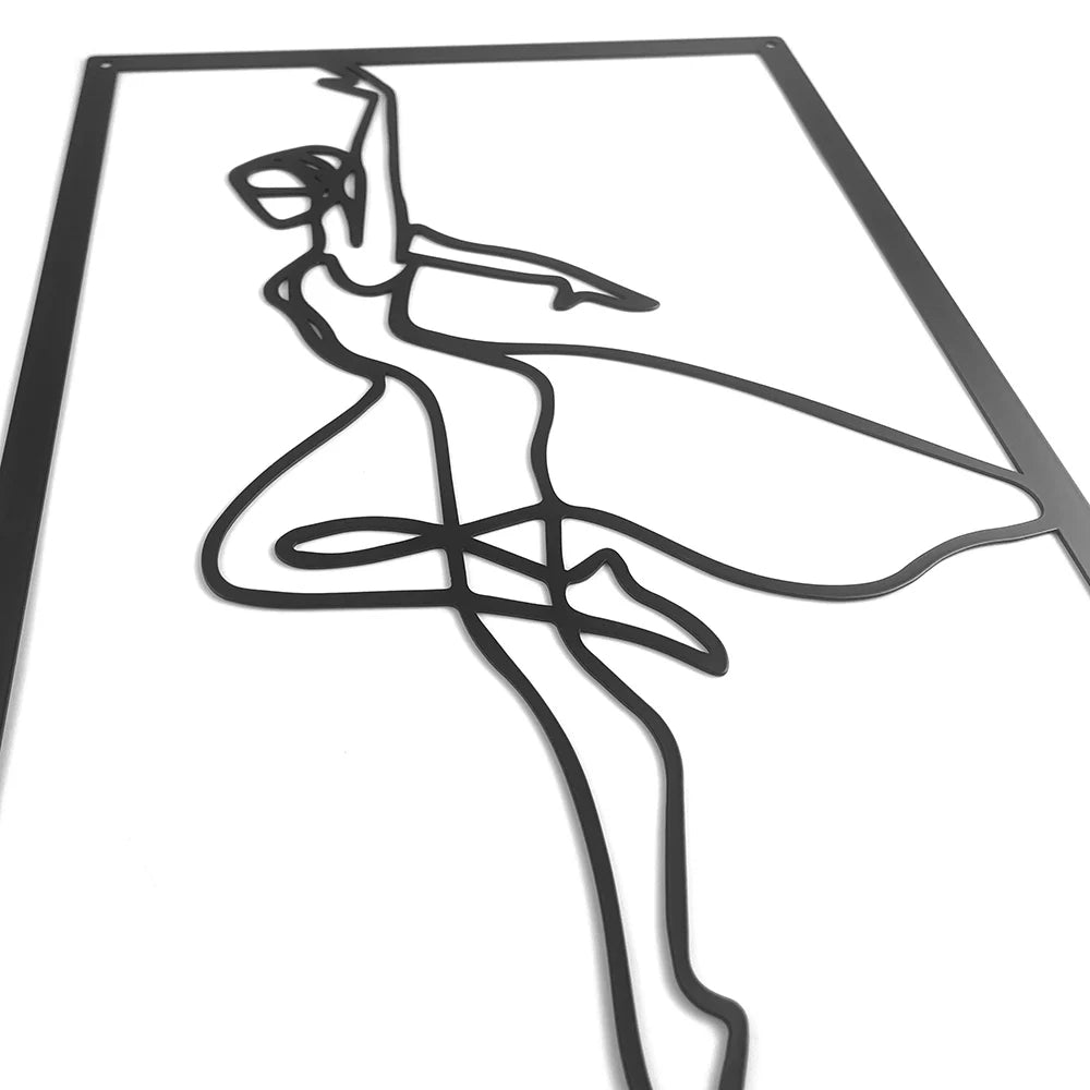 Woman Dancer Wall Art - Set of 3 Metal Art