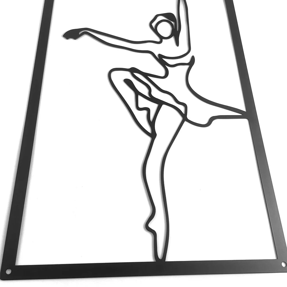 Woman Dancer Wall Art - Set of 3 Metal Art
