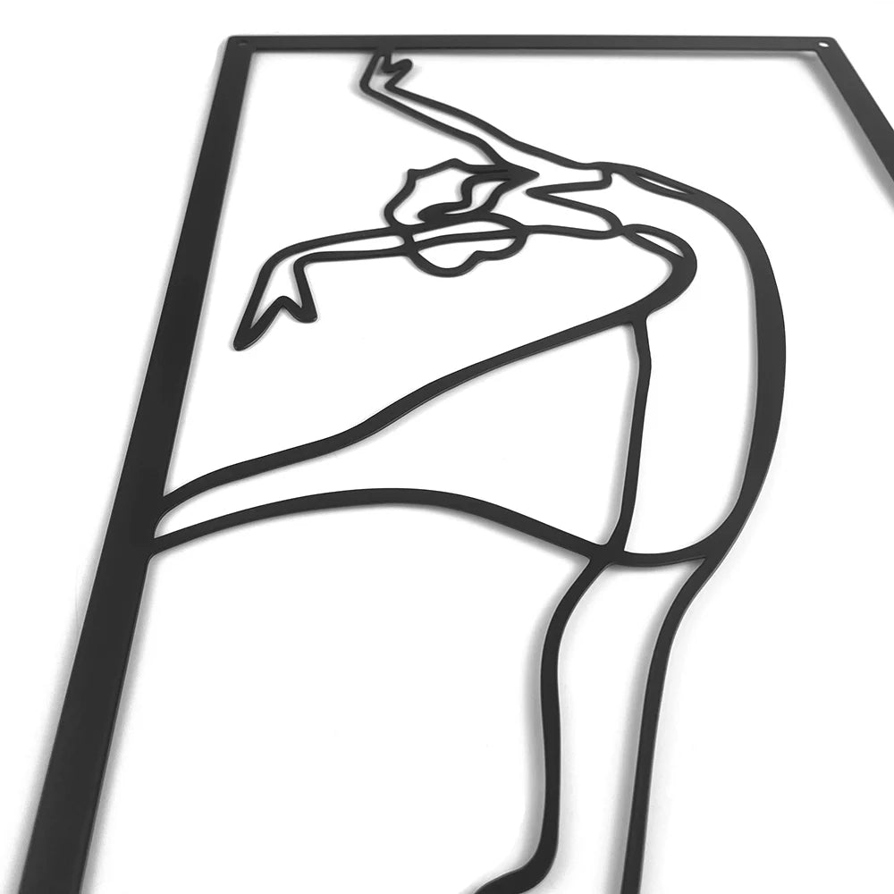 Woman Dancer Wall Art - Set of 3 Metal Art