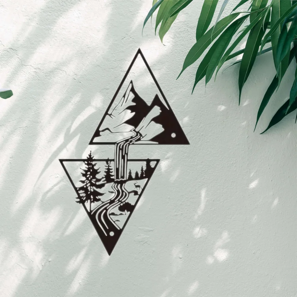 Mountain Landscape Metal Wall Art - Home Decor