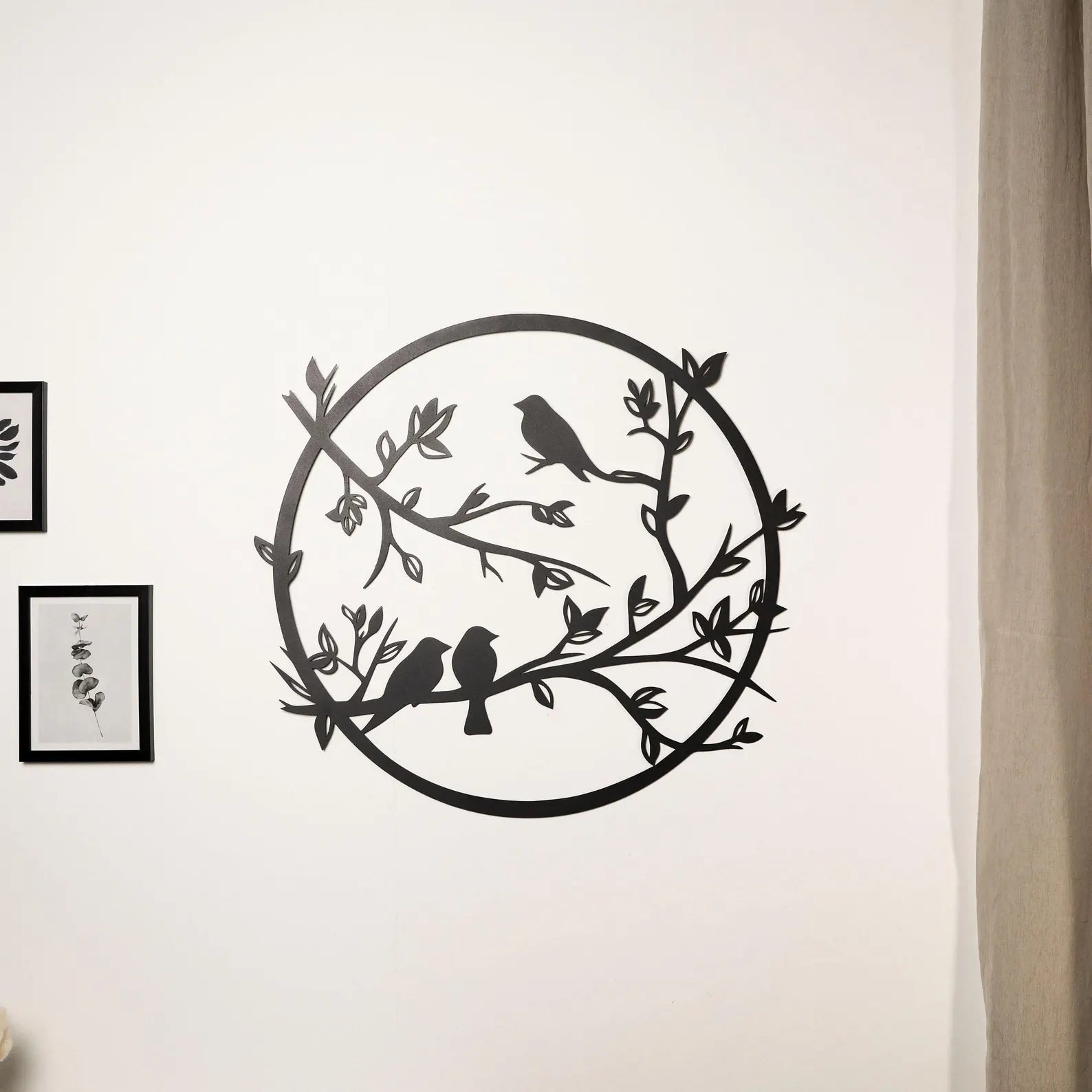 Birds on Tree Metal Wall Art – Nature-Inspired Decor