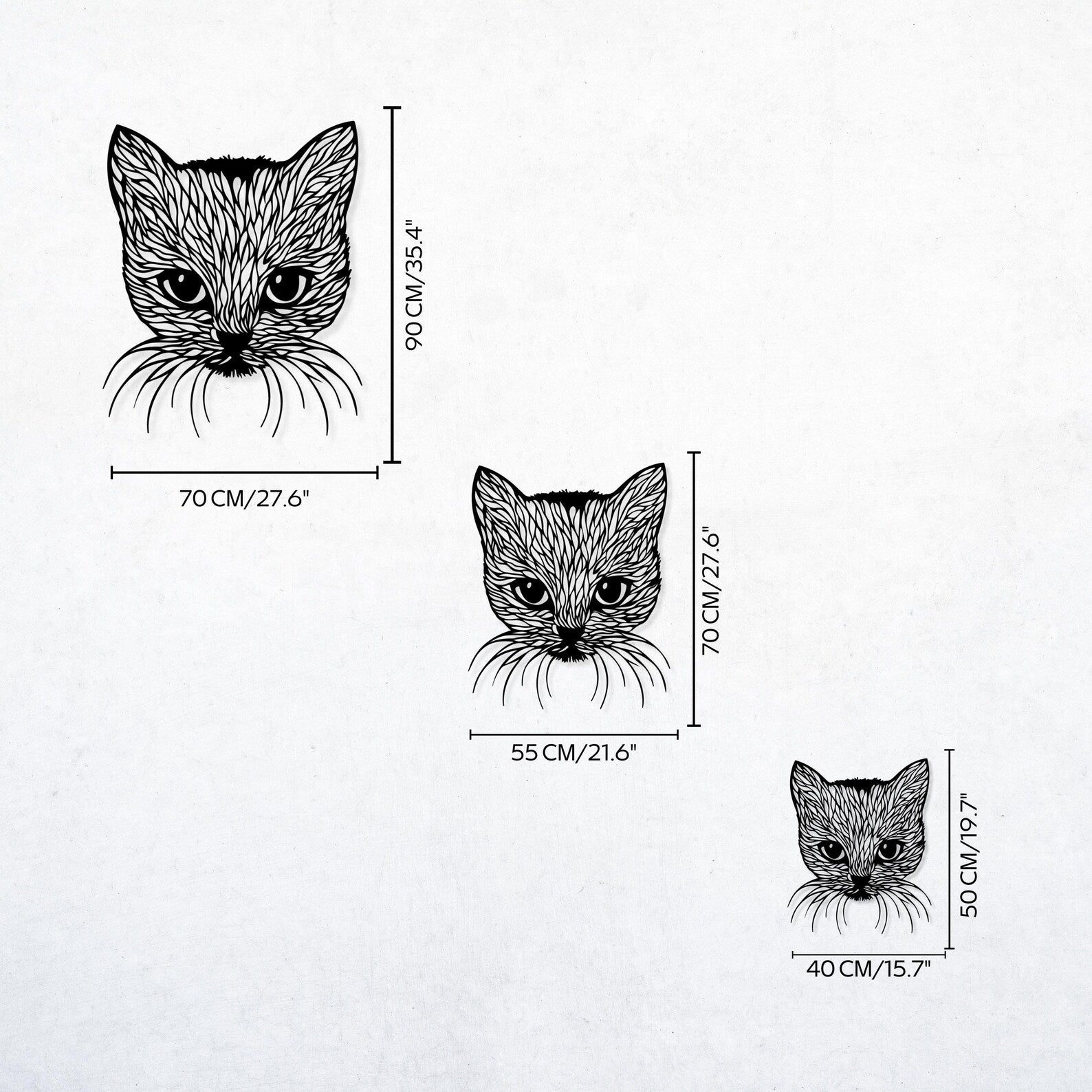 Cat Metal Wall Art – Pet Lovers