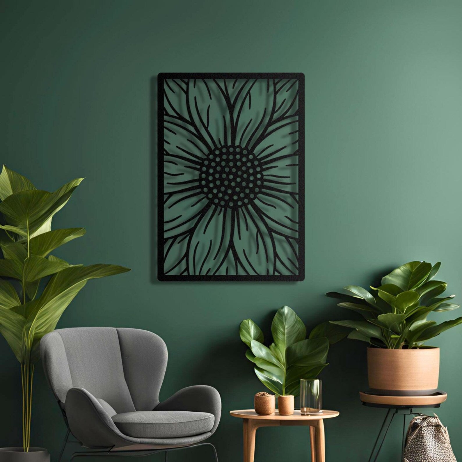 Daisy Metal Wall Art - Sunflower Wall Art