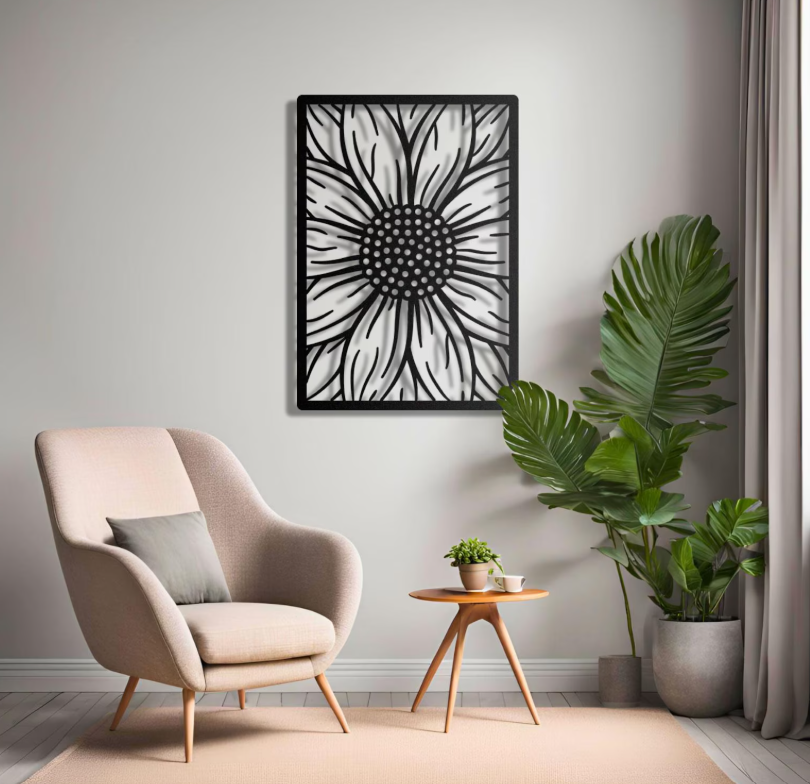 Daisy Metal Wall Art - Sunflower Wall Art