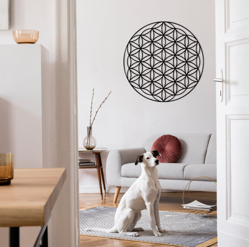 Flower of Life Metal Wall Art