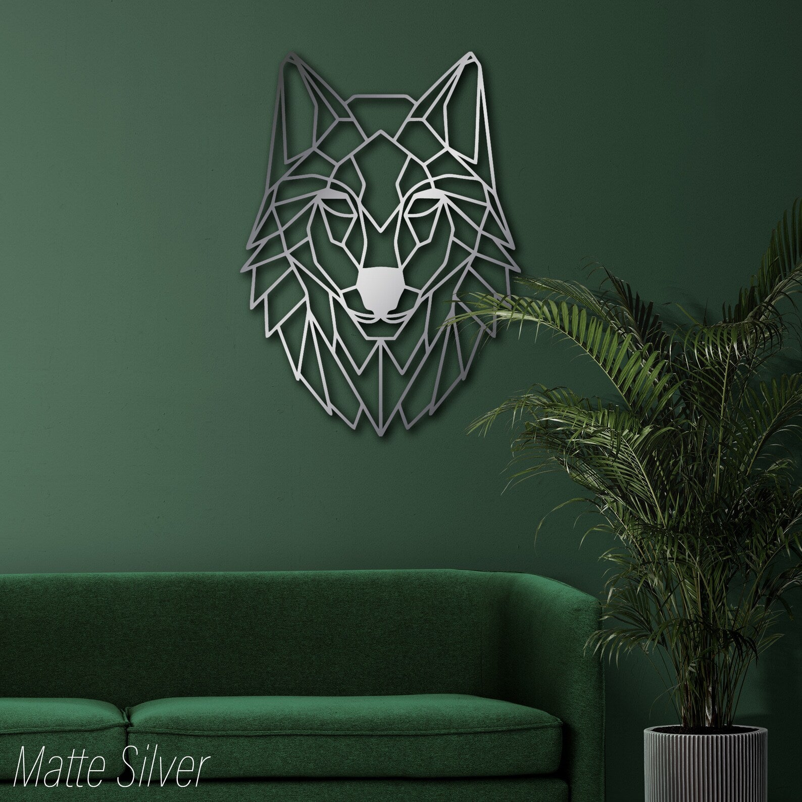 Wolf Head Metal Wall Art – Bold Animal Decor