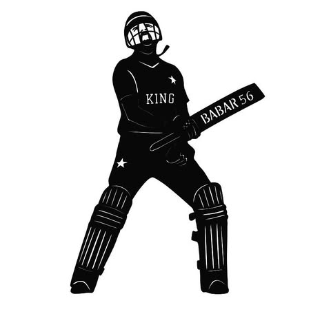 Babar Azam 56 Wall Art – The King of Cricket