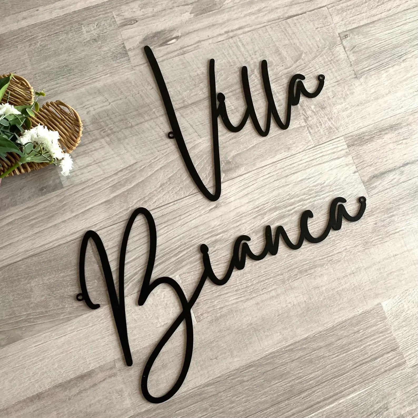 Custom CNC Metal Name Sign - Home or Offices