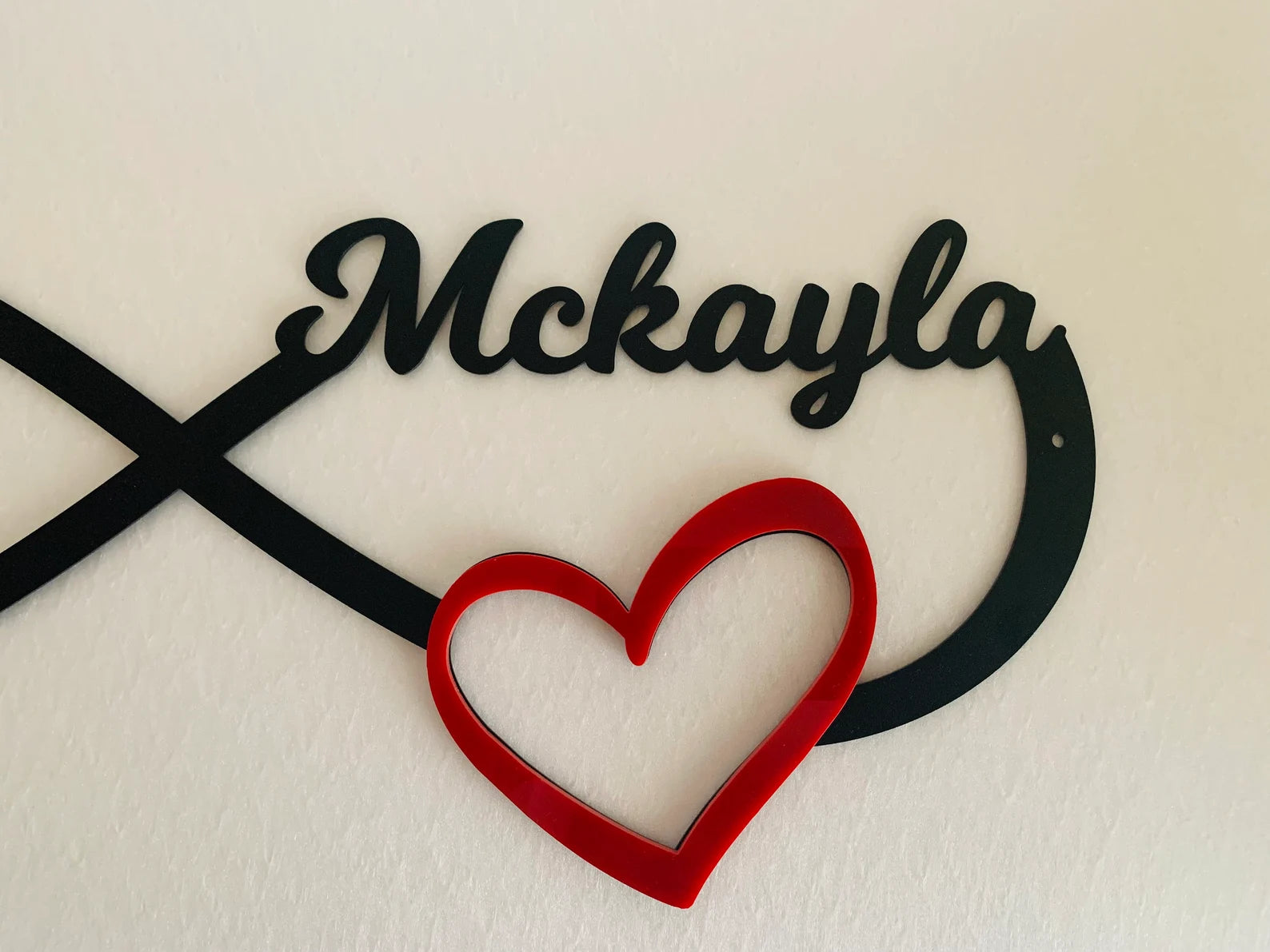 Infinity Symbol Metal Art - Personalized Couple Gift