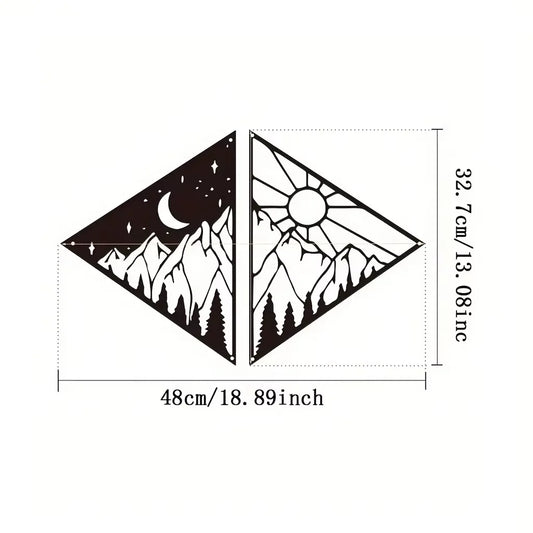 Mountain View Metal Art – Contemporary Wall Decor
