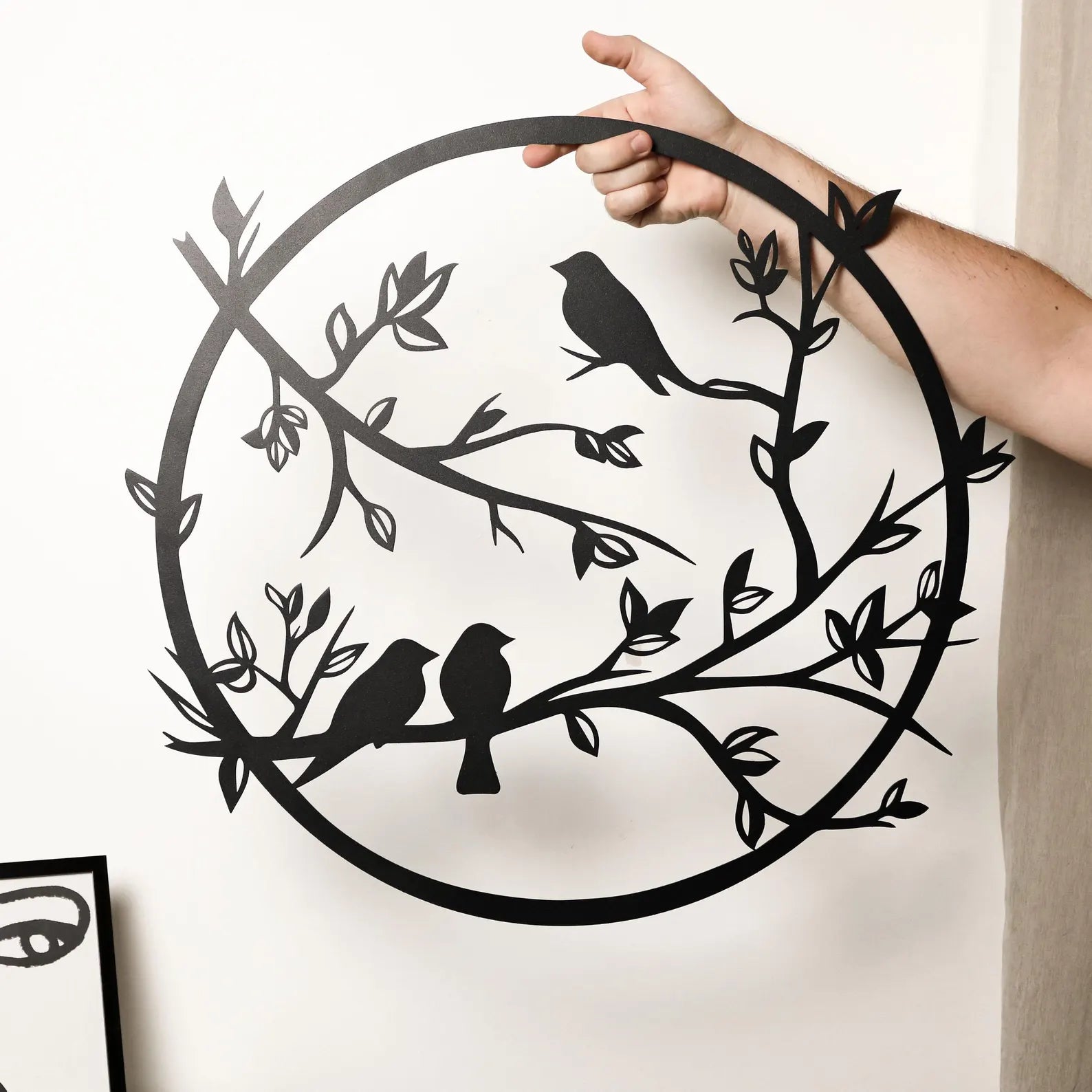 Birds on Tree Metal Wall Art – Nature-Inspired Decor