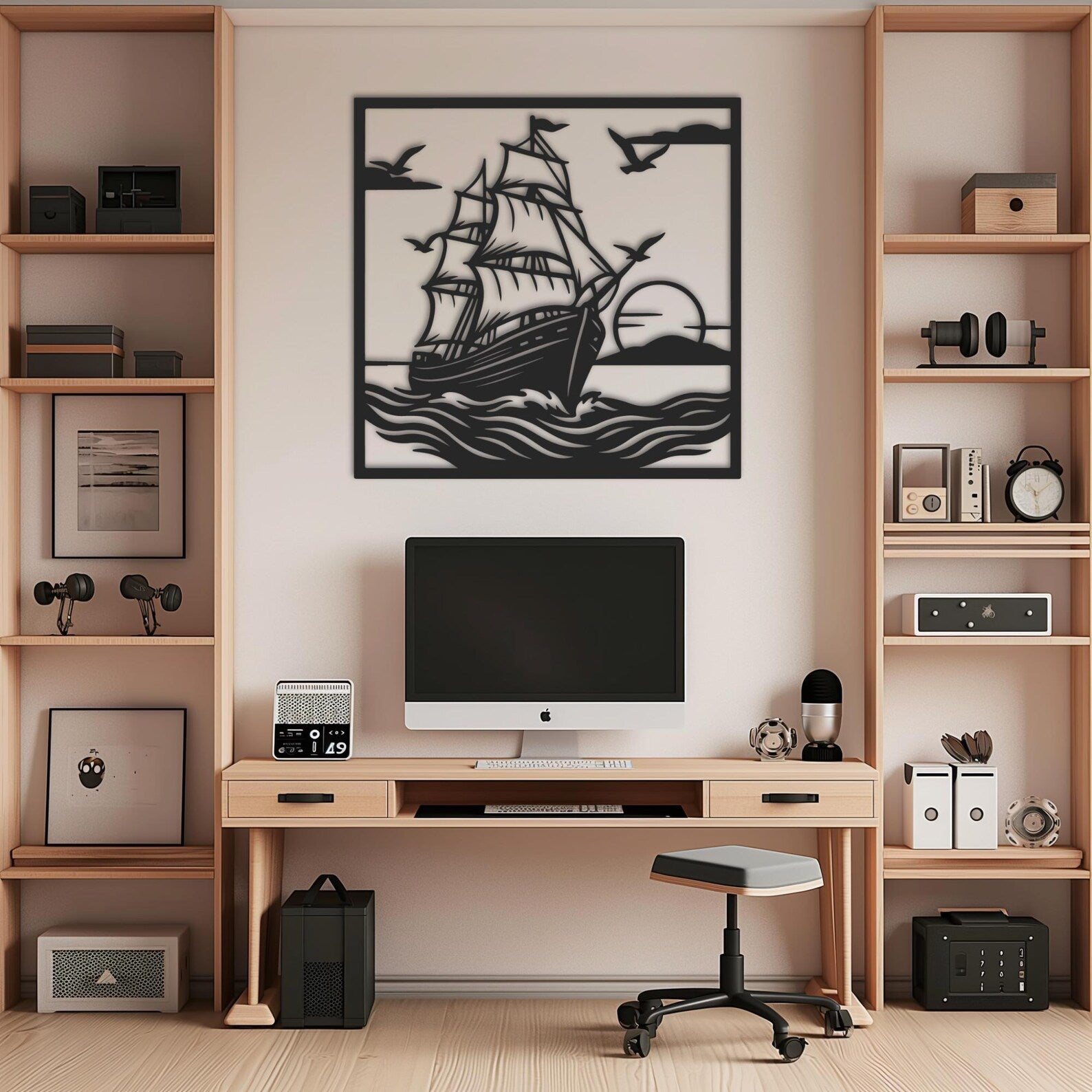 Nautical Metal Wall Art – Ocean-Inspired