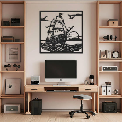 Nautical Metal Wall Art – Ocean-Inspired Hanging