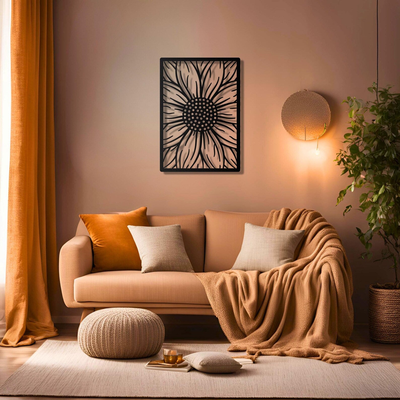 Daisy Metal Wall Art - Sunflower Wall Art