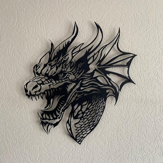 Dragon Metal Wall Hanging – Fierce Fantasy Art