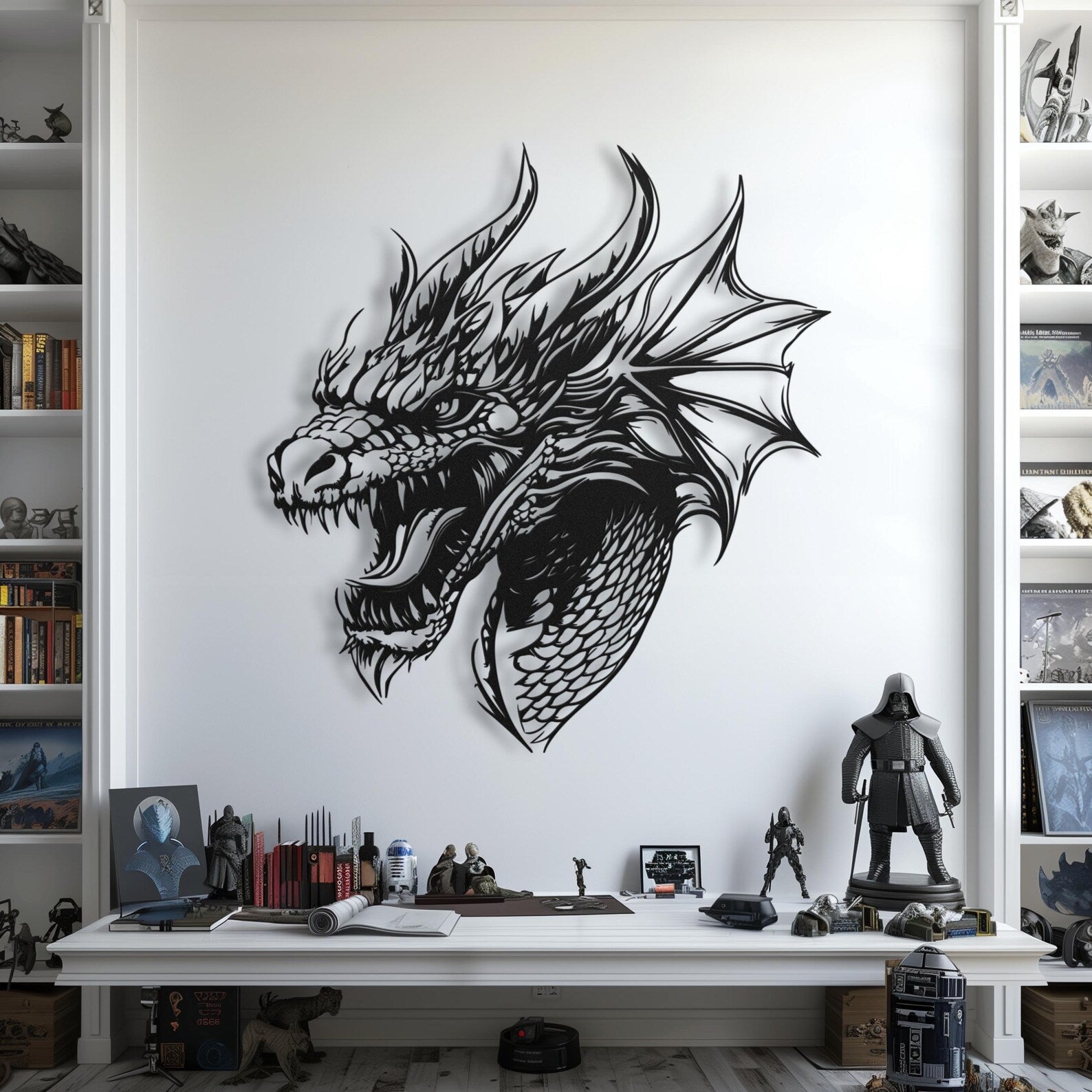 Dragon Metal Wall Hanging – Fierce Fantasy