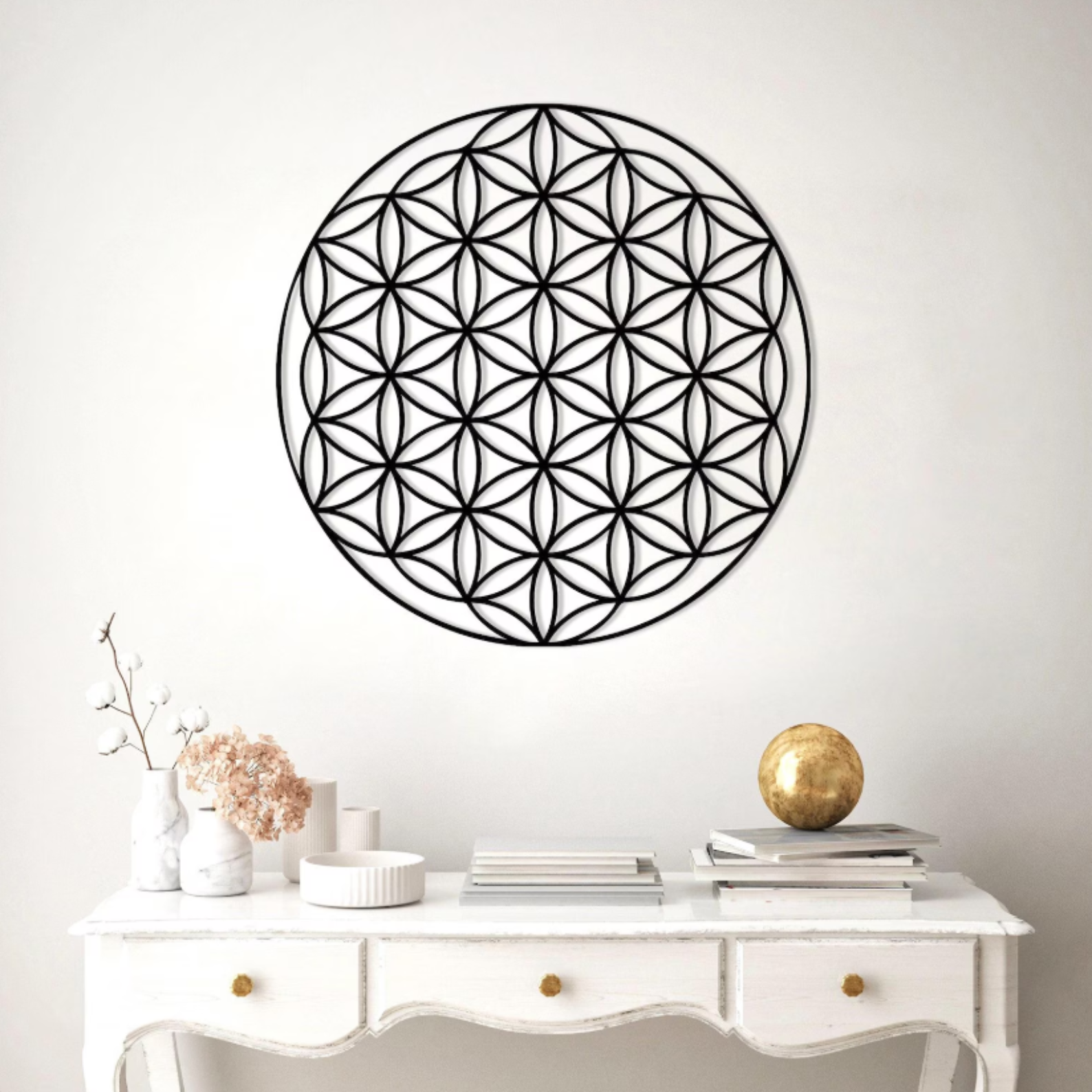 Flower of Life Metal Wall Art