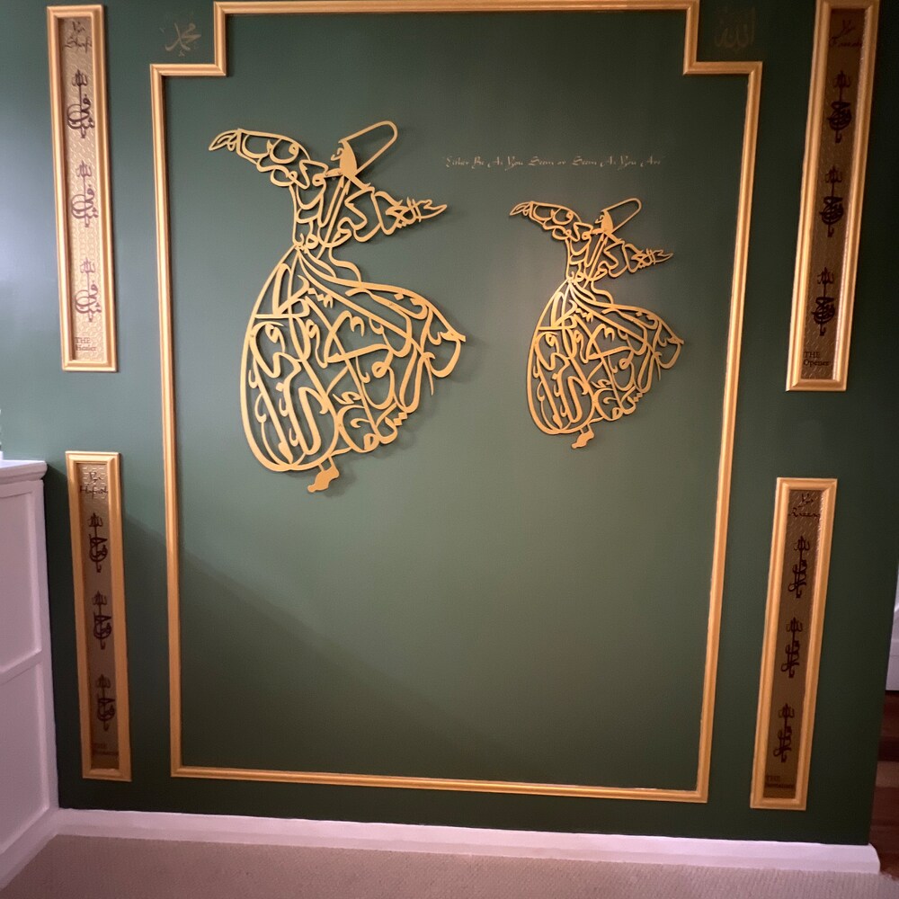 Whirling Dervish Wall Art - Sufi Metal Art