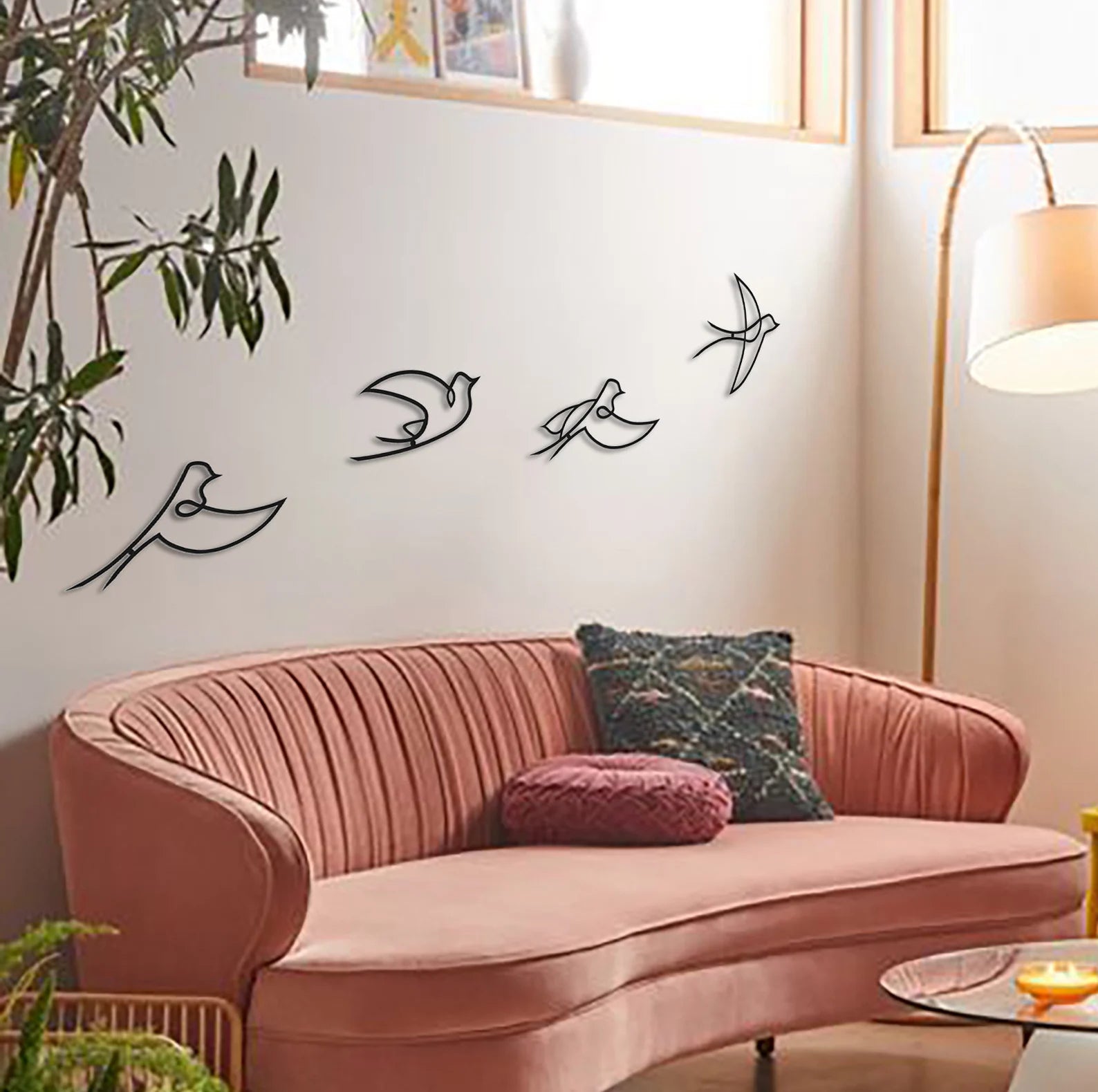 Metal Birds Wall Art Set – Decor for Home & Office