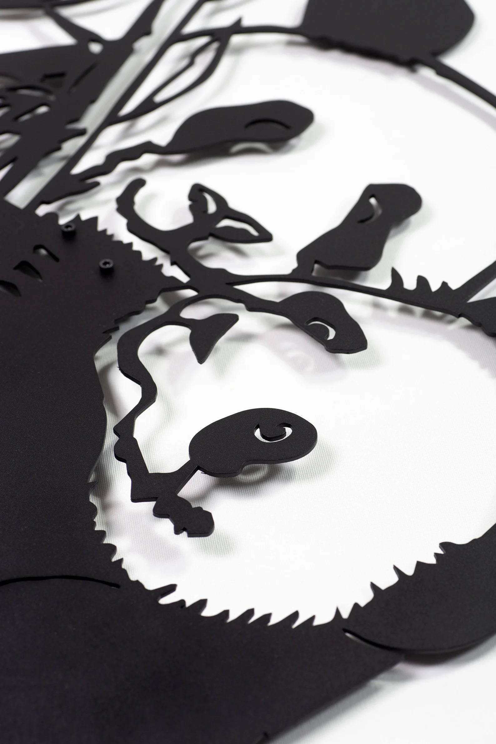 Metal Panda Wall Decor - Rustic Indoor Animal Decor