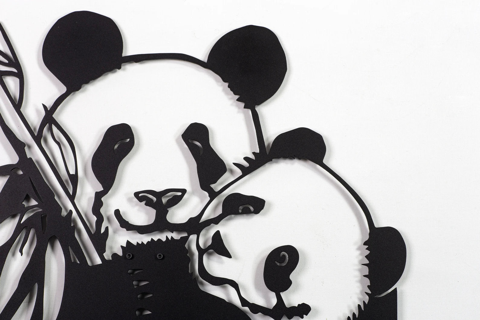 Metal Panda Wall Decor - Rustic Indoor Animal Decor