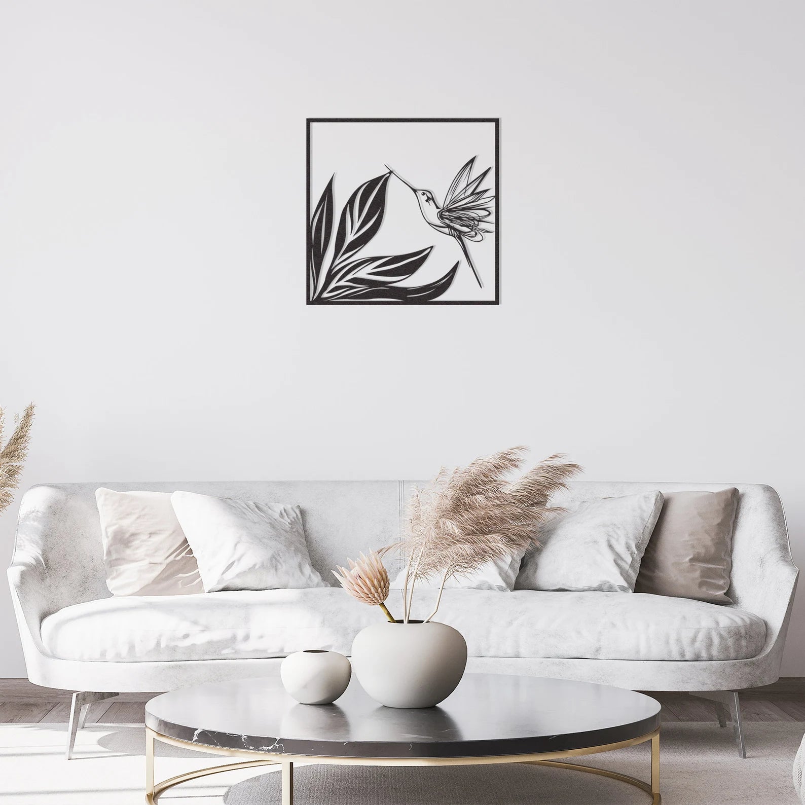 Metal Hummingbird Wall Hanging - Decore