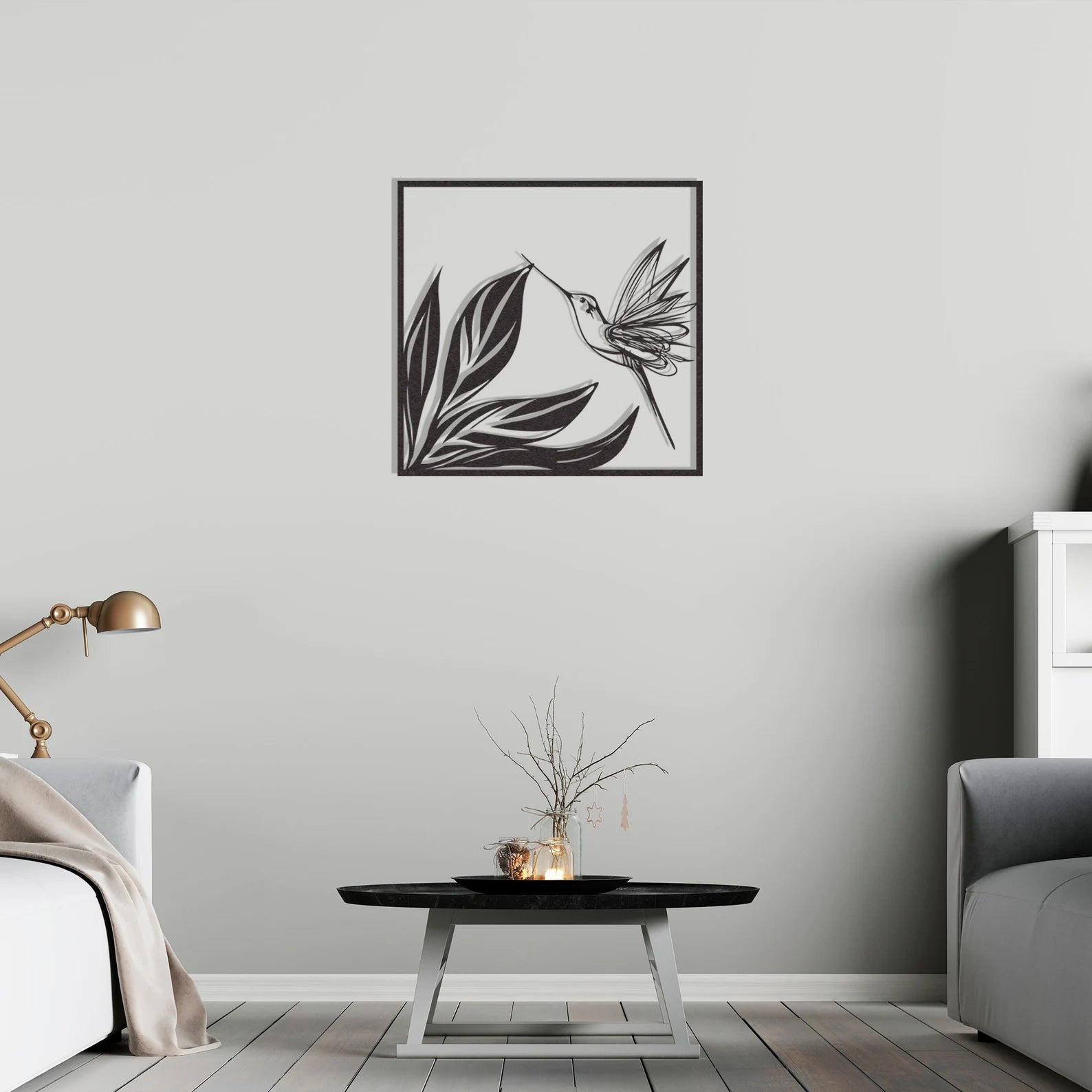 Metal Hummingbird Wall Hanging - Decore