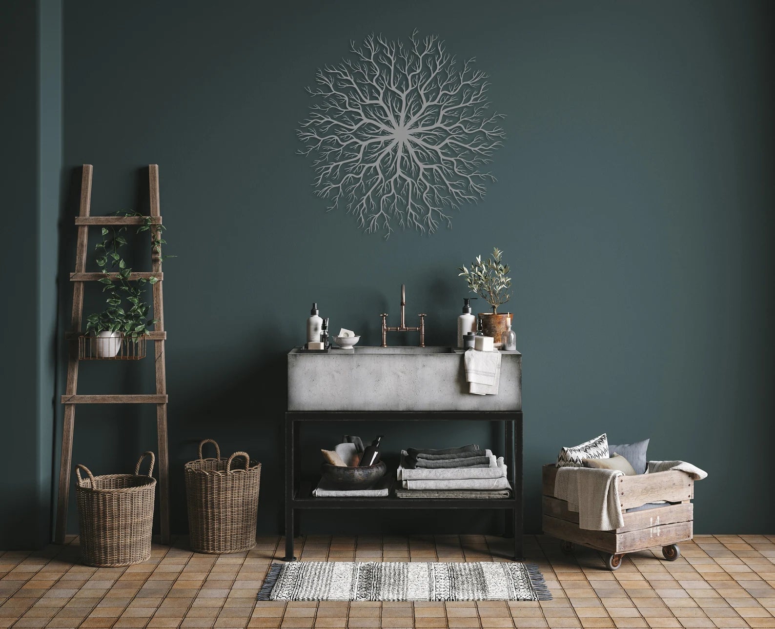 Tree of Life Metal Wall Art – Steel Home Decor
