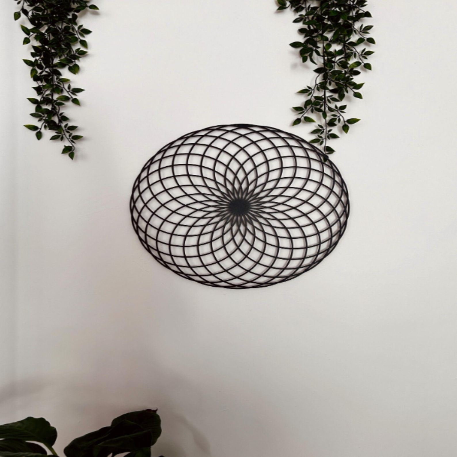 Lotus of Life Metal Wall Art – Spiritual Floral