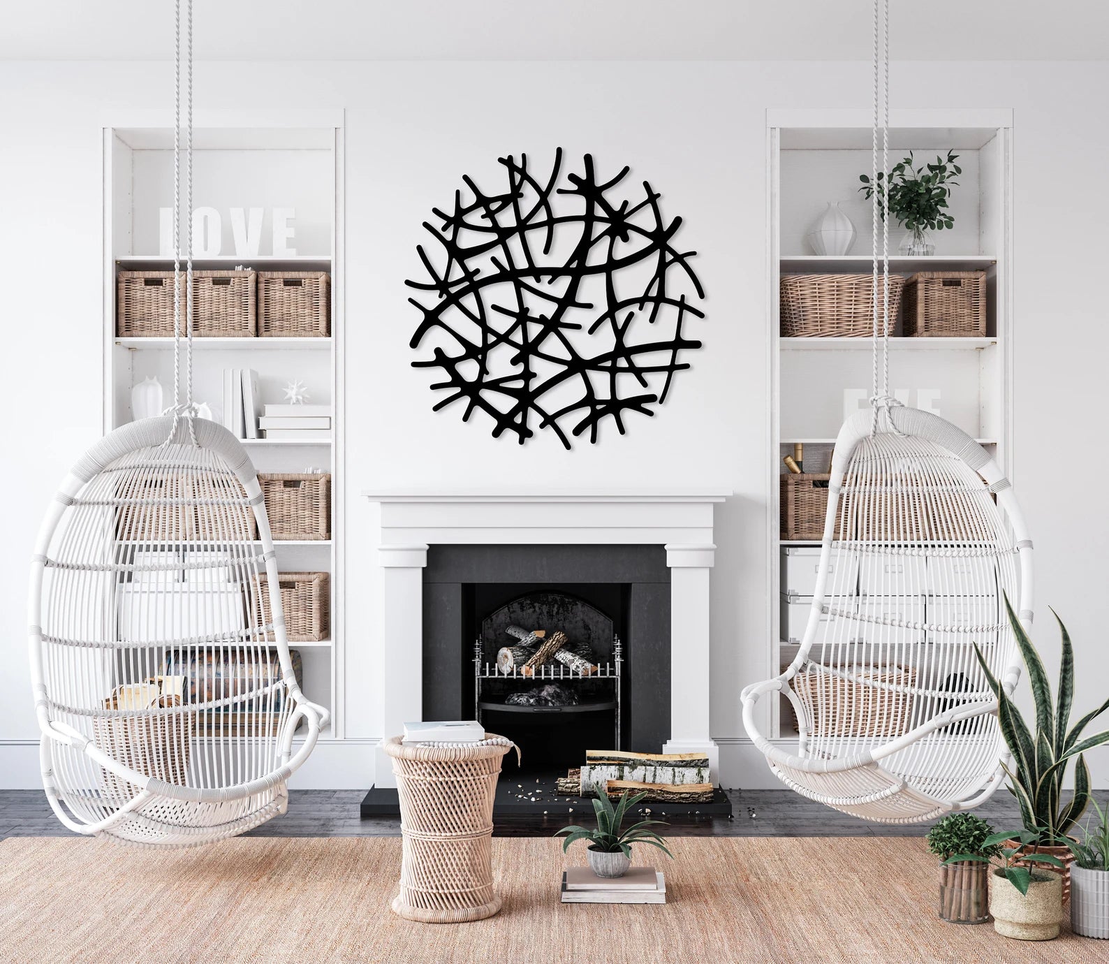 Modern Abstract Metal Wall Art - Modern Homes
