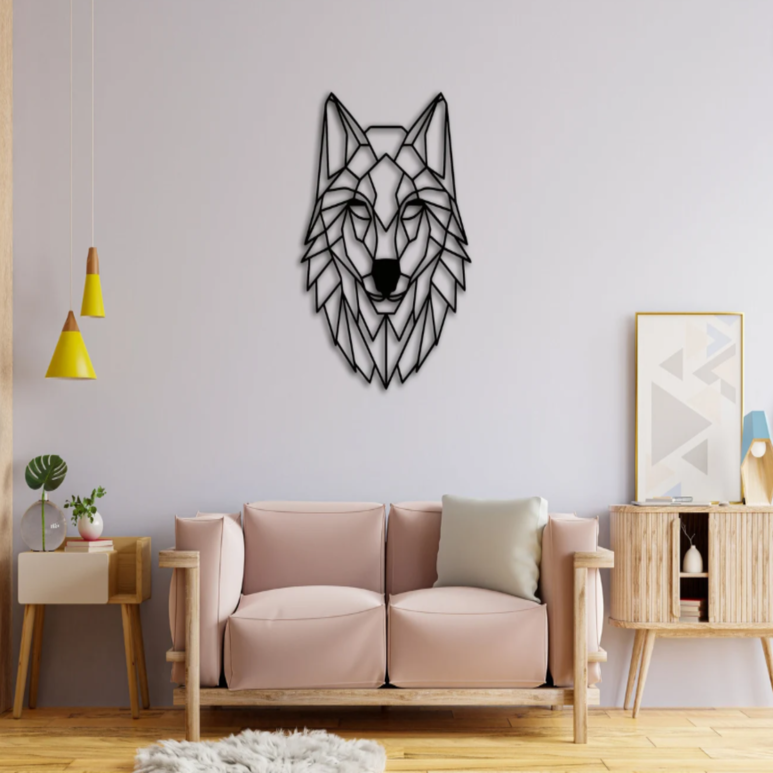 Wolf Head Metal Wall Art – Bold Animal Decor